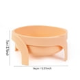 thumbnail image 3 of Raised Elevated Pet Bowl with Stand, Anti Spill Non Slip Single Feeding Dish Reduces Neck Strain & Vomiting for Small Dogs Cats, Easy Clean Durable 14x14x7cm Single Bowl, 3 of 5