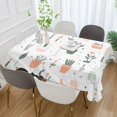 thumbnail image 2 of Yayeee Tablecloths 54" x 54" Rectangle Wrinkle Resistant Party Table Cover, Green Garden Pattern, 2 of 8