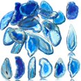thumbnail image 1 of Rebanadas de Ágata Pulidas con Agujeros Hicarer, 16 Piezas para Joyería, 1 of 6