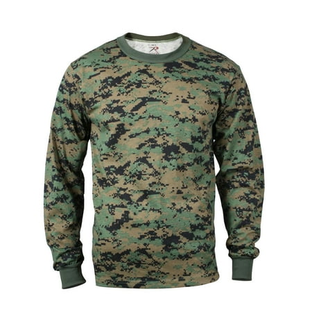 camo sleeve woodland shirt digital mens
