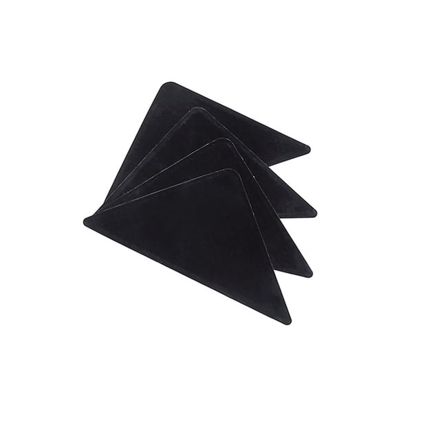 Toystoory Alfombrilla antideslizante de repuesto Triangular portátil para sala de estar, oficina, dormitorio, 4 Uds. Juegos de cama Toystoory HA067825-01