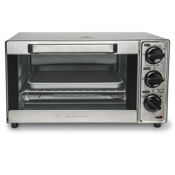 Hamilton Beach 4 Slice Toaster Oven, Stainless Steel 31401JC