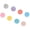 Macaron Circular, variant on Ywmsfl Multi Color Auto Stick Note 8PCs Write Erase Tab Ideal for Students Professional Organization