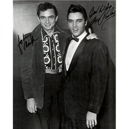 - Johnny Cash & Elvis Presley Penned 8 X 10 Photo