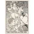 thumbnail image 3 of Percy J. Billinghurst 14x18 Black Modern Framed Museum Art Print Titled - The Thieves and the Ass (1900), 3 of 5