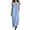 *1-Light Blue, variant on VBVC Women's Ruffle V Neck Maxi Dress , Casual Summer Beach Dress For Women , Ladies' Flutter Sleeve Loose Long Dress with Pockets,Black,S-2XL
