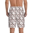 thumbnail image 2 of Yiaed Cute Baseball for Men's Soft Sleep Pajama Short Lounging Pajama Shorts-3X-Large, 2 of 8