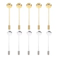 thumbnail image 2 of MasteelfCA 10 Pcs Broche en Alliage de Zinc Plateau Forme Ronde DIY Artisanat Corsage, 2 of 7