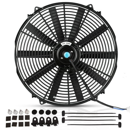 16inch 3000cfm Reversible Electric Cooling Radiator Fan Push Pull Mounting