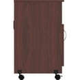 thumbnail image 5 of Lorell, LLR60268, Mobile Machine Stand with Shelf, 1 Each, Mahogany, 5 of 5
