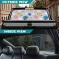 thumbnail image 6 of Pzuqiu Mixed Floral Pattern Perforated Vinyl Back Window Decal 66.9" x 22.4", Durable Truck Decal with UV Protection for Most Trucks and Pickups, 6 of 8