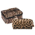 thumbnail image 1 of Billuyoard Bolsas de maquillaje de belleza Diseño de patrón de leopardo Organizador de artículos de tocador de gran capacidad Paquete de suave Almacenamiento y organización del hogar Tipo3, 1 of 6