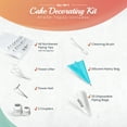thumbnail image 2 of RFAQK 74 PCs Icing Piping Bags and Tips Set, Cake Decorating Kit with 48-Numbered Piping Tips, 20+1 Pastry Bags for Cookie Cupcake Cake Decoration, Cake Decorating Tips Set with Booklet and E-book, 2 of 6