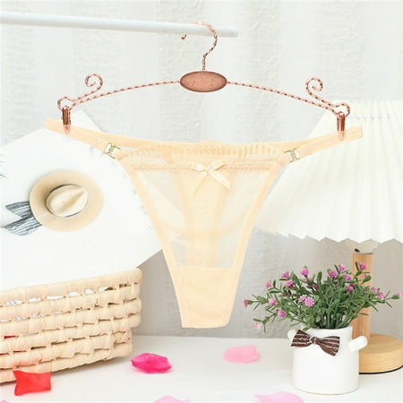 UAYOTSE Women Floral Lace Panties Sexy Hipster Underwear V-Shape Waistband Tangas S A