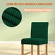 thumbnail image 3 of Funda protectora sólida para silla de comedor, funda protectora universal para muebles de oficina, funda giratoria, suministros para el hogar, verde, 2 paquetes Speravity HA012490-07, 3 of 5
