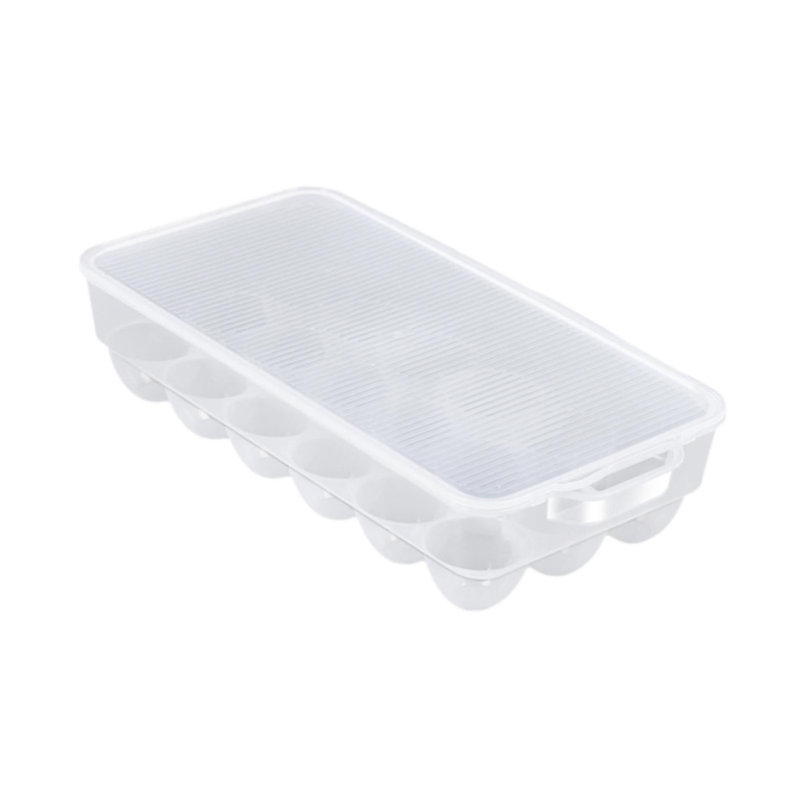 TISHITA Transparent Egg Storage Box Egg Storage Solution with Cover Storage Box Egg Drawer Fridge Egg Tray Refrigerator Egg Organizer