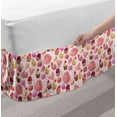 thumbnail image 2 of Dessert Bed Skirt, Realistic Illustration of Patisserie Elements Polka Dot Teapots and Cups Macarons, Elastic Bedskirt Dust Ruffle Wrap Around for Bedding Decor, 4 Sizes, Multicolor, by Ambesonne, 2 of 2