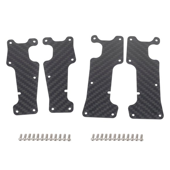 JIAHAOO Durable Carbon Fiber Protection Plates for TRAXXAS SLEDGE MONSTER TRUCK - Enhances Vehicle Safety
