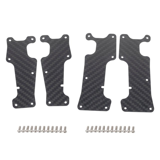 JIAHAOO Durable Carbon Fiber Protection Plates for TRAXXAS SLEDGE MONSTER TRUCK - Enhances Vehicle Safety