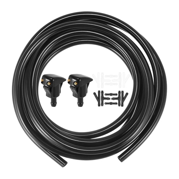 Motoforti Windshield Washer Nozzle Kit 85381-AA010 for Toyota Camry with 3 Meter Washer Fluid Hose 1 Set