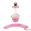 Ballerina Cupcake Wrappers with Picks