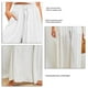 thumbnail image 5 of Pantalones de pierna ancha para mujer,Pantalones holgados y fluidos con pierna ancha para mujer Pantalones de cintura con cordón Funcionalidad de alta precisión, 5 of 5