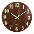thumbnail image 1 of HERMOSA VIDA Reloj de Pared Luminoso, Reloj de Pared Digital de Madera, 12 Pulgadas, Silencioso, Dise&ntilde;o de Esfera de Grano de Madera，Reloj de Pared para el Hogar para Decorar la, 1 of 9
