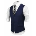 thumbnail image 4 of COOFANDY Mens Suit Vest Formal Dress Vest Slim Fit Buesiness Wedding, 4 of 6
