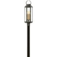 thumbnail image 2 of Hinkley Lighting 2537 Aged Zinc / Heritage Brass Danbury 3 Light 25" Tall Post Light, 2 of 2