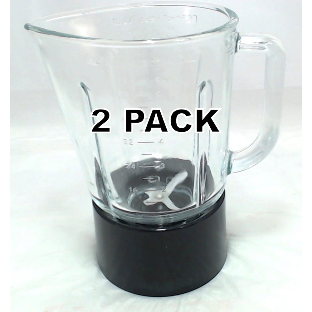 2 Pk, Blender Glass Black Jar Assembly for KitchenAid, AP4501338