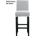 thumbnail image 2 of Bar Stools Kitchen Furniture Breakfast Bar High Seat Chair Stool Cover (Only Cover,No Chair) (Gray), 2 of 5