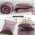 thumbnail image 3 of Simple&Opulence 100% Linen Duvet Cover Set with Washed-French Flax-3 Pieces Solid Color Basic Style Bedding Set-Breathable Soft Comforter Cover with 2 Pillowshams(King,Purple), 3 of 6