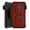 Red, variant on GSA Shockproof Holster Case For LG Aristo 4 Plus/Tribute Royal/K30 2019 Black