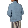 thumbnail image 5 of kamemir Quilted Jackets for Women Lightweight Puffer Jackets Packable Down Coat Casual Long Sleeve Tops Warm Winter Coat(Light Blue,XXL), 5 of 6