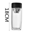 thumbnail image 3 of ¡Precios Bajos!, Taza de separación de té Taza de vidrio para preparar té de doble capa BUENA silicona de boro espesada a prueba de explosiones Akmoler, 3 of 9