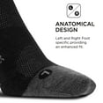 thumbnail image 3 of Feetures Merino 10 Ultra Light Cushion No Show Tab Ankle Socks - Wool Socks for Women & Men - Old Charcoal, S (1 Pair), 3 of 6