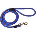 thumbnail image 1 of GFDYREE - Premium Rope Dog Leash - Durable Mountain Climbing Rope with Sturdy Bull Buckle & Comfortable Handle - 6ft Dog Leash - 0.5 in Thick - Blue Dog Leash, 1 of 4