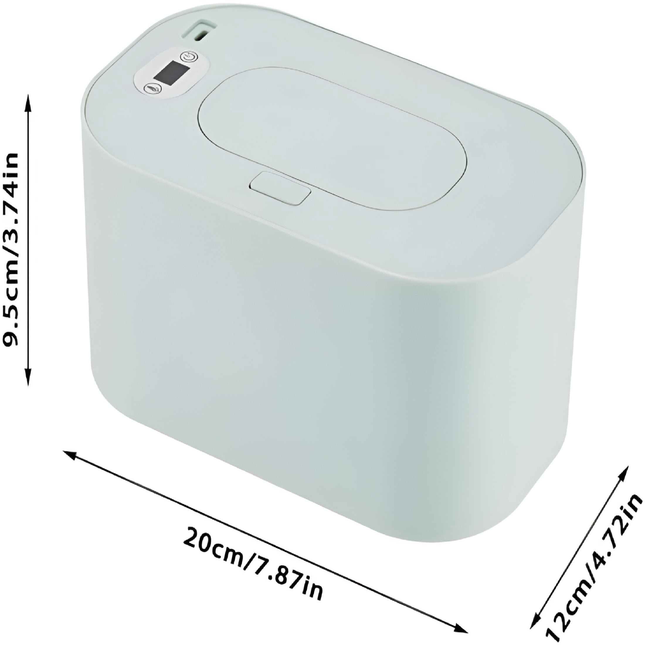 HIBIBUD 2026 New Portable Wipe Warmer Dispenser with Led Display-Usb Powered,Adjustable Temperature Control,Even Heating,Large Capacity for Home,Car&Travel(White)