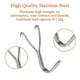 thumbnail image 3 of 50 Pack 20mm Pegboard Stainless Steel Hooks For Kitchen Storage Garage Accessories Workbench Tools Craft Supplies, 3 of 5