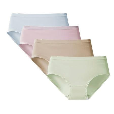 Glimpses Clearance Women s Underwear Stretch Panties Invisible Smooth Hipster Underwear Breathable Panties For Women Regular Underwear 4PC