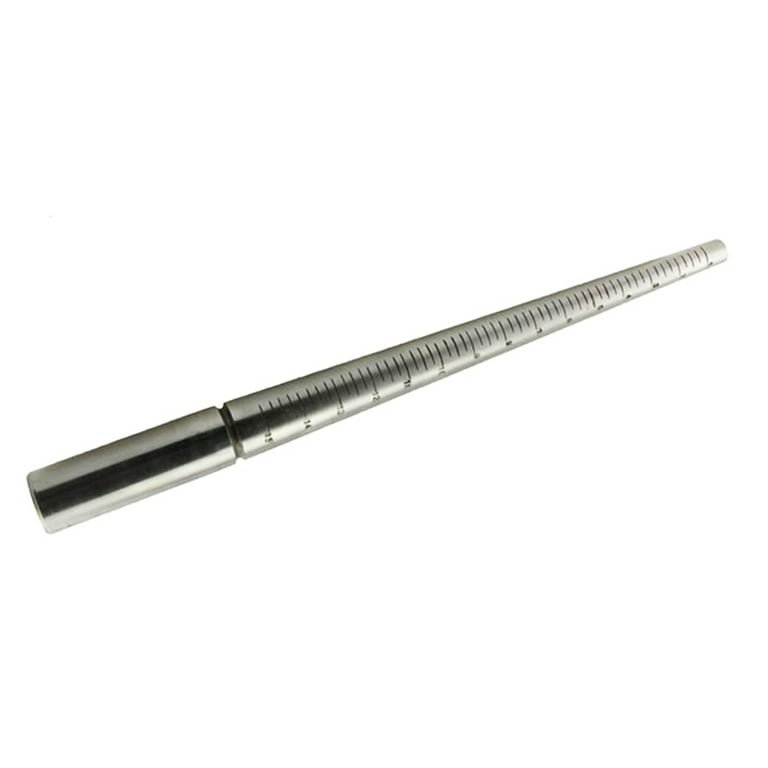 STAINLESS STEEL RING MANDREL 1-16 with ring blank gauge