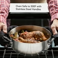 thumbnail image 5 of KitchenAid 3-Ply Base 4 Quart Stainless Steel Induction Casserole with Lid, Metal Utensil and Dishwasher Safe and Oven Safe to 500°F, Brushed Stainless Steel, 5 of 11
