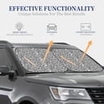 thumbnail image 4 of Xecao Weave Geometric for Foldable Car Sun Shades (2-Pack) offer sun protection with an easy-fold design for convenient windshield shading., 4 of 7
