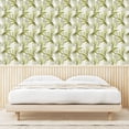 thumbnail image 3 of Ambesonne Tropical Peel & Stick Wallpaper for Home, Grungy Palm Leaves Art, 13"x36", Yellow Green Pale Grey, 3 of 5