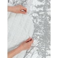 thumbnail image 4 of Nature Reversible Bedspread Set, Silhouette of Trees Forest Freshness Themed Woodland Branches Image, Pillow Shams & Comforter Microfiber Bedding Set, 3 Sizes, Pale Grey White, by Ambesonne, 4 of 4