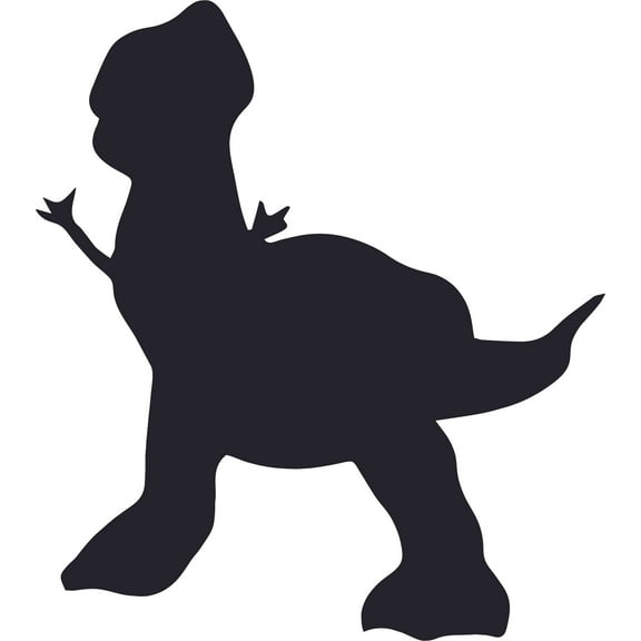 Rex Silhouette Cartoon Characters Decor Wall Art Vinyl Sticker Design Decal Girls Boys Kids Room Bedroom Nursery Kindergarten Fun Home Children Room Decor Wall Art Sticker Vinyl Size (30x30 inch)