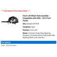 thumbnail image 2 of Front Left Wheel Hub Assembly - Compatible with 2006 - 2012 Ford Fusion 2007 2008 2009 2010 2011, 2 of 2