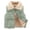 Green, variant on 18 Months-12 Years Boys Girls Fleece Puffer Vest Kids Lapel Quilted Gilet Sleeveless Jackets Outwear with Pockets Black