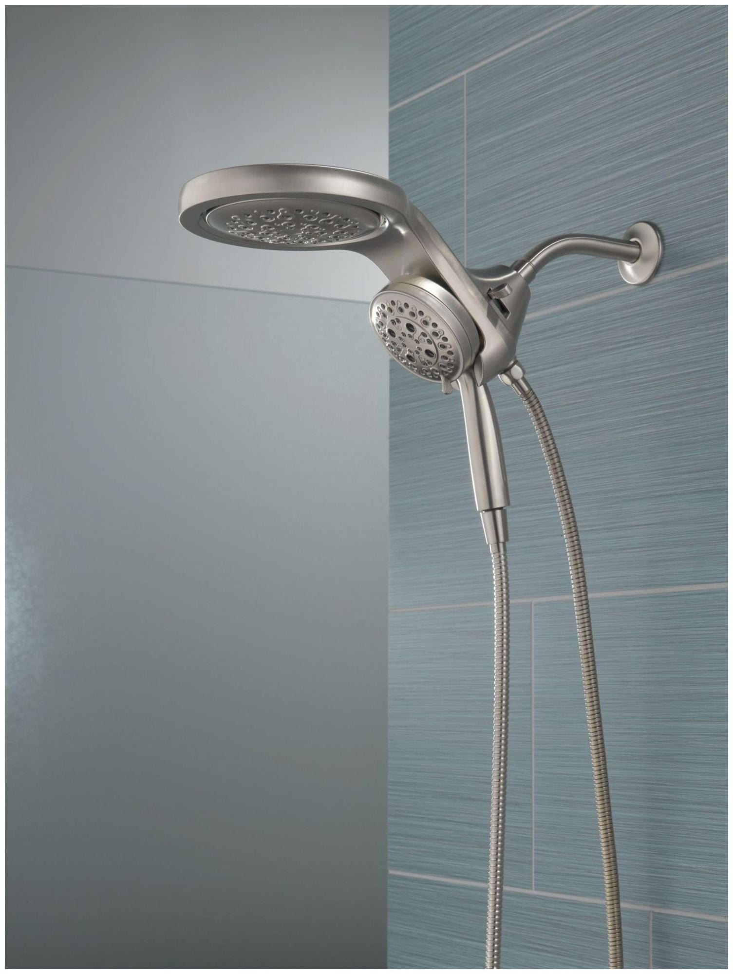 Delta 58680-25 Universal Showering Round 2.5 GPM Multi Function 2-In1 In2ition Shower Head