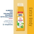 thumbnail image 3 of Alberto VO5 Extra Body Volumizing Shampoo with Collagen & Aloe Extract, Paraben Free, Vitamin-Enriched Formula for Fuller, Thicker Hair, 3 of 8